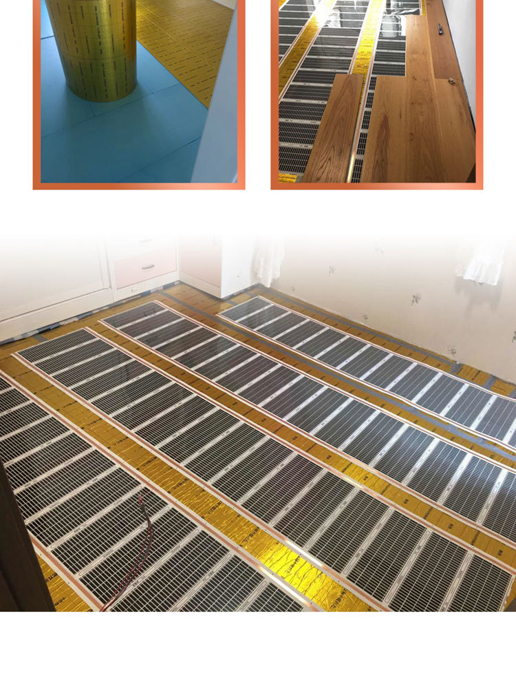 1m2 Verwarming Isolatie Aluminiumfolie Isolatie Energiebesparende Waterdichte Vocht Isolatie Vloerverwarming Accessoire