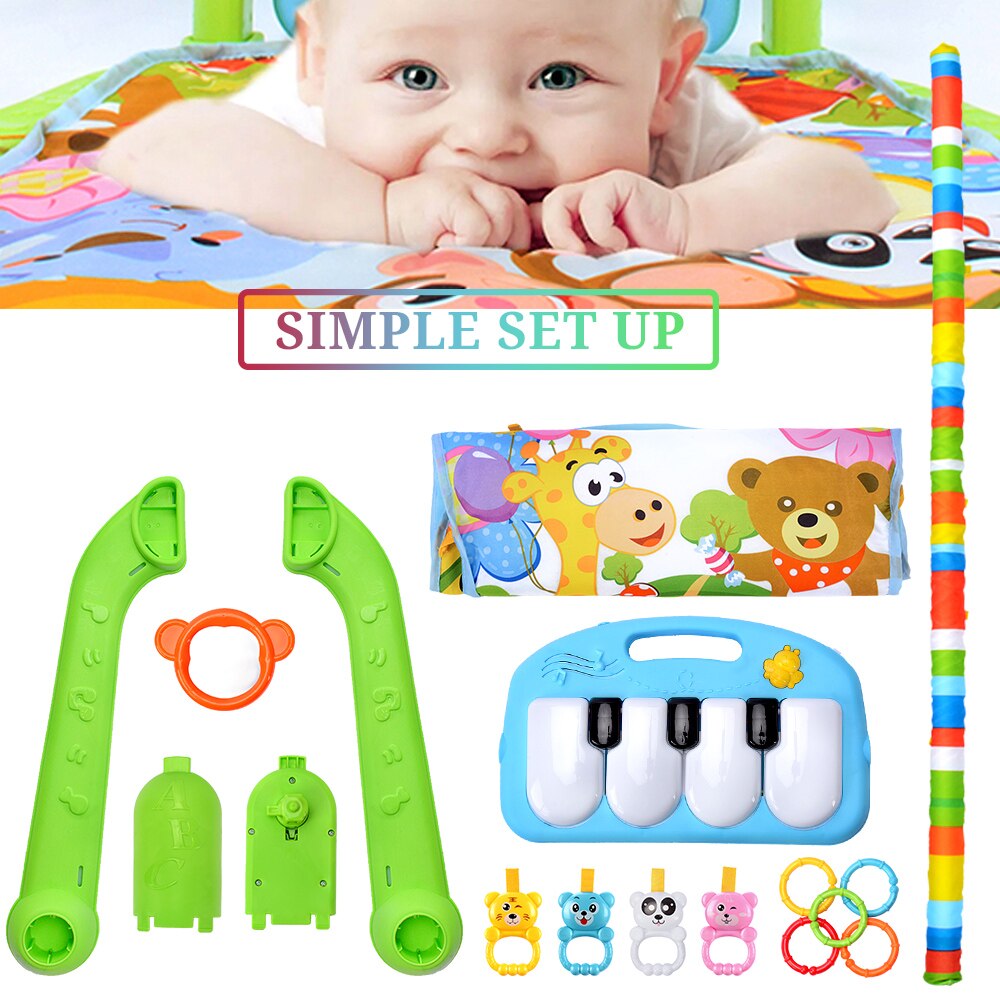 16 Stijlen Baby Muziek Rack Speelkleed Kid Rug Puzzel Tapijt Piano Toetsenbord Zuigeling Playmat Vroege Onderwijs Gym Kruipen Spel pad Speelgoed