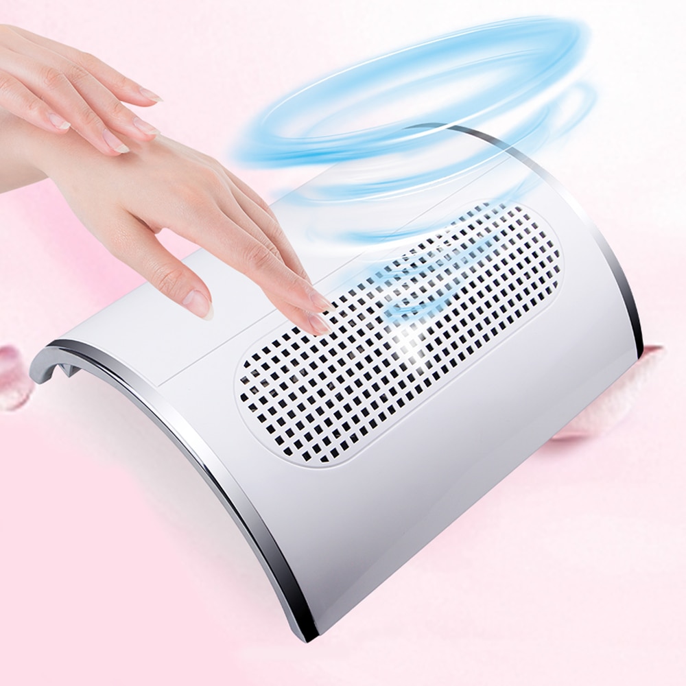 Søm suge støvsamler lavt støjende 3 blæsere stærk suge negle støvsuger manicure værktøj med 2 poser nail art udstyr