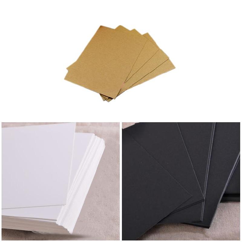 20PCS Blank Greeting Card Kraft Paper Postcard Vintage Blank Postcards DIY Hand Painted Graffiti Message Card