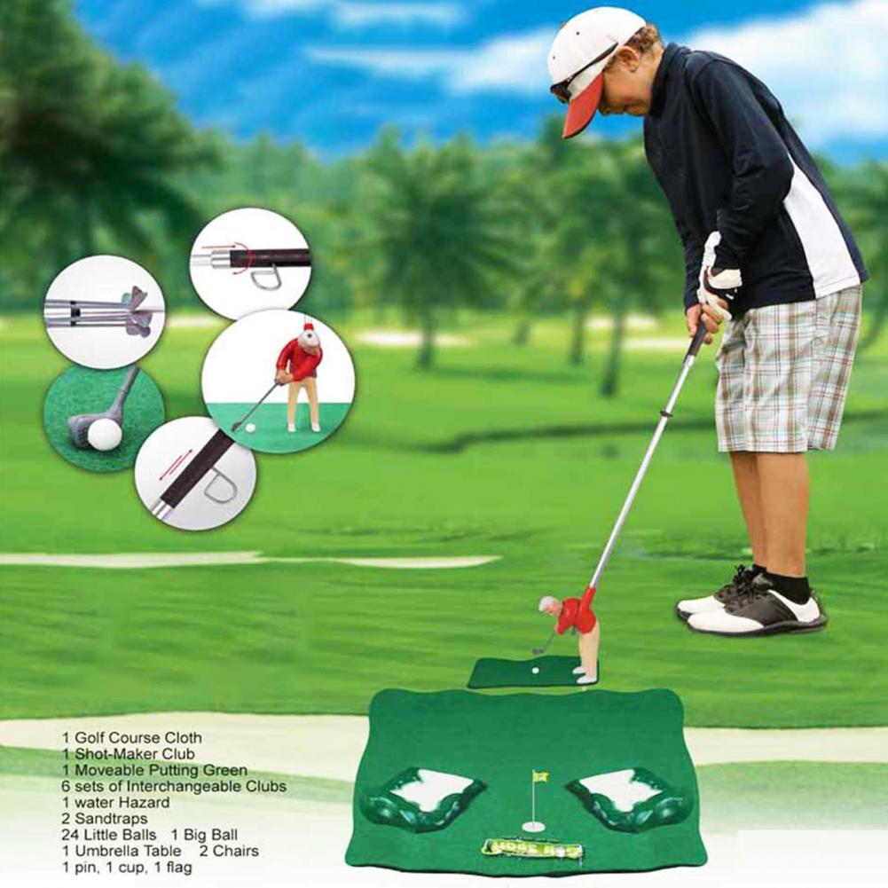 Kunststoff Mini Golf Club Spiele Set Kinder Indoor eltern-kind-Pädagogisches Spielzeug