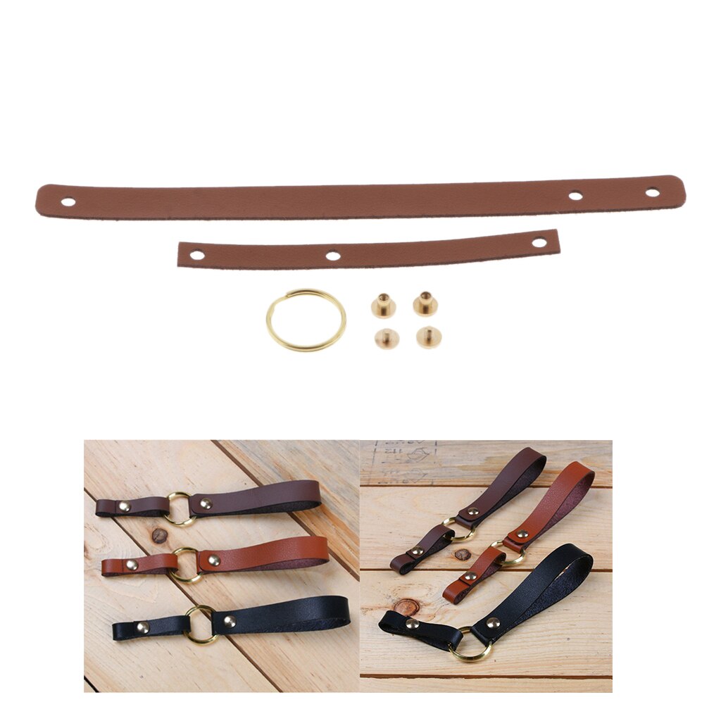 DIY Leather Craft Making Kit Key Chain Rope Leather Material