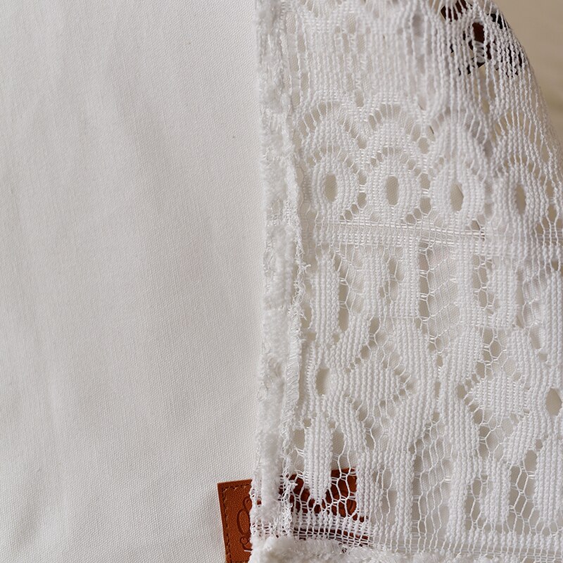 White lace canvas dog teepee without cushion 24" Tall
