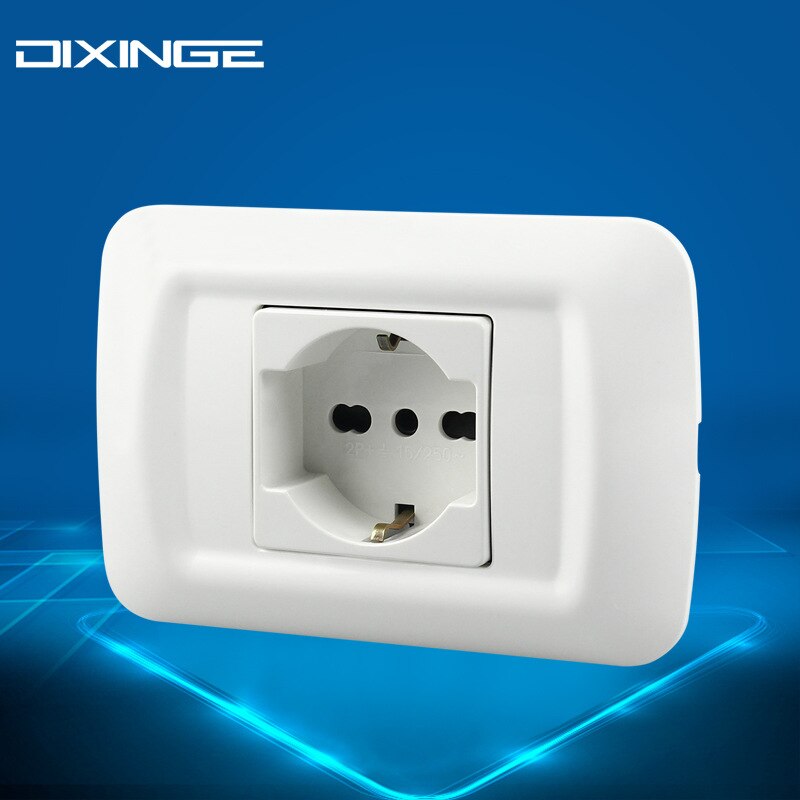 EU Italian standard 118 PC panel Italian outlet 16A Italian standard three-hole wall single socket