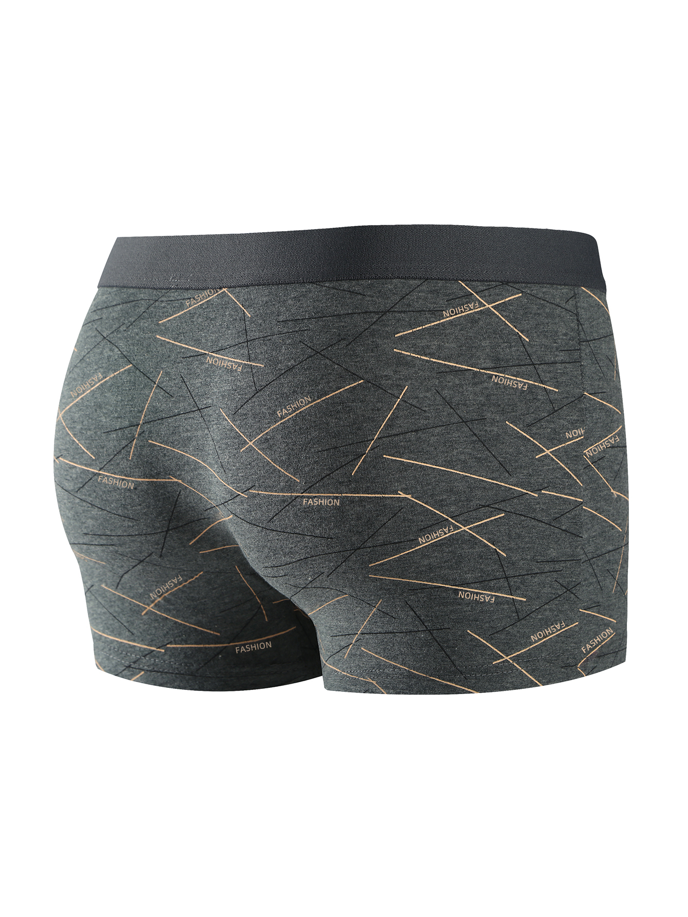 Ropa interior para hombre 4 Uds., calzoncillos boxer íntimos con estampado de líneas diarias cómodos, suaves y a la , boxers deportivos y transpirables