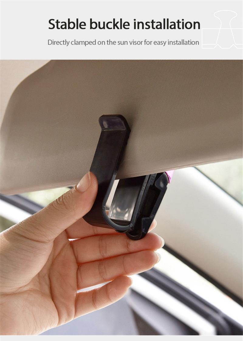 1Pcs Car Sun Visor Sunglasses Holder Glasses Case Auto Fastener Cip Car Vehicle Auto Accessories Auto Fastener&Clip Glasses Case