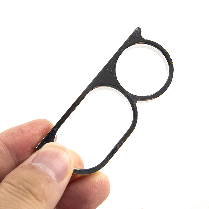 1PCS Persönlichkeit Übertreibung Doppel Knuckle Ring Für Männer Zwei Finger Punk Ring