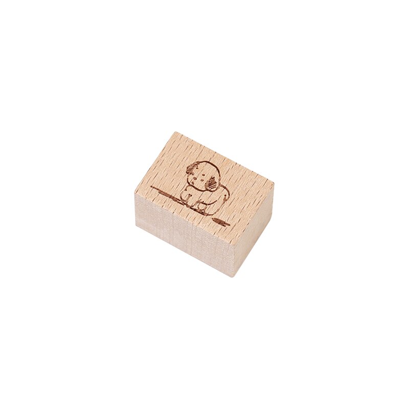 Pastorale poésie série décoration timbre rétro en bois caoutchouc timbres pour scrapbooking papeterie bricolage artisanat standard timbre