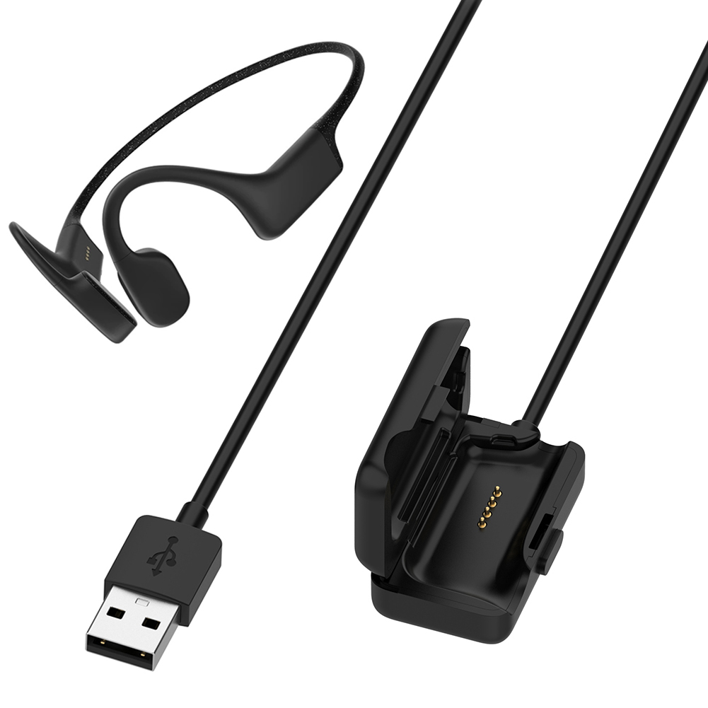 Usb-opladerkabel usb-oplader opladerkabel bærbart ledning opladerstik til shokz xtrainerz  as700/ openswim  s700 hovedtelefoner