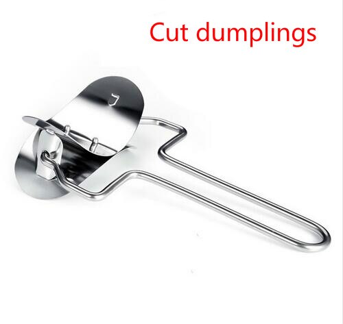 Stainless steel dumpling machine and cutting blade dough for home kitchen dough round roller machine dumpling skin Mold 7CM: A