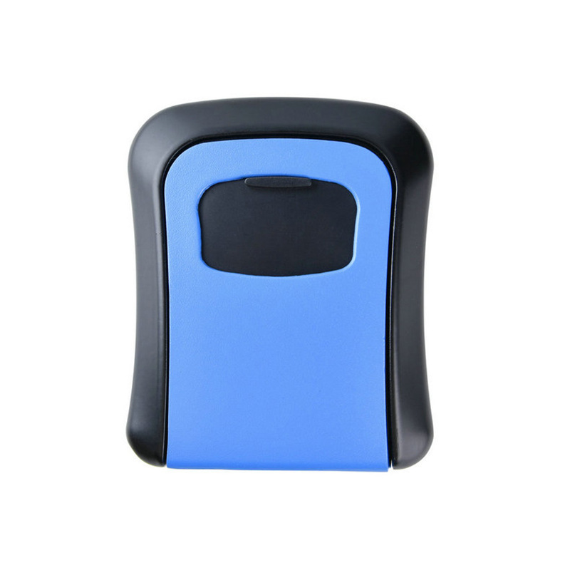 EGFirtor Smart Code Password Key Lock Box Storage Key Wall Mounted Key Safe Box Waterproof Outdoor Keybox 4 Digits Passwords: Blue