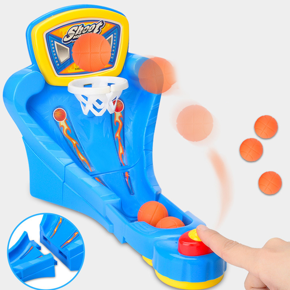 Mini juego de mesa de baloncesto de escritorio para niños, juguete educativo interactivo para niños con eyección de dedos
