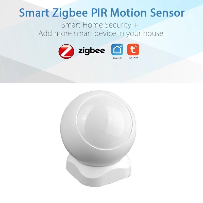 Tuya Powered ZigBee PIR Motion Sensor Wireless Passive Infrared Detector Security Burglar Alarm Sensor Tuya/SmartLife APP Contro