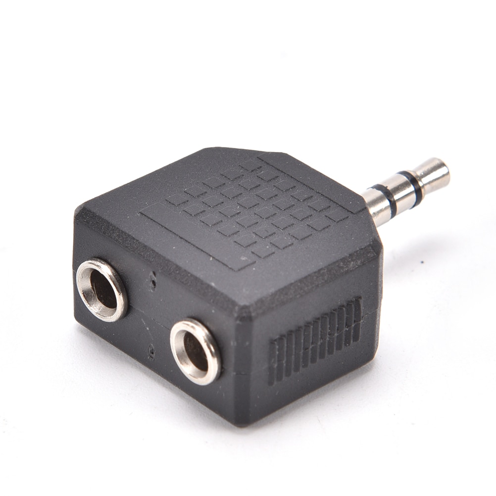 2PCS/lot Earphone Audio 3.5mm Jack Male To Double AUX Female Headphone Y Splitter Adapte For Phone Microphone Speaker