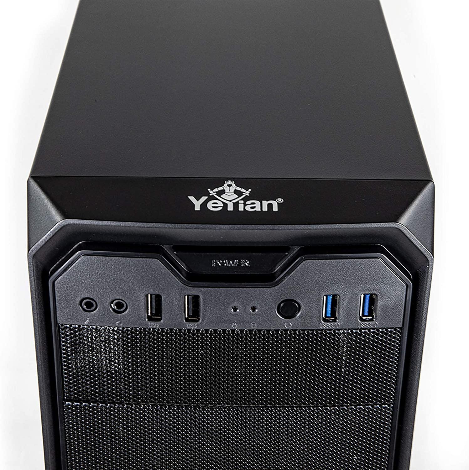 Yeyian Stahl 900 Escritorio Negro - Caja Pc Gaming (Torre, ABS, SPCC ,Hogar/Oficina) - YNH-SL900