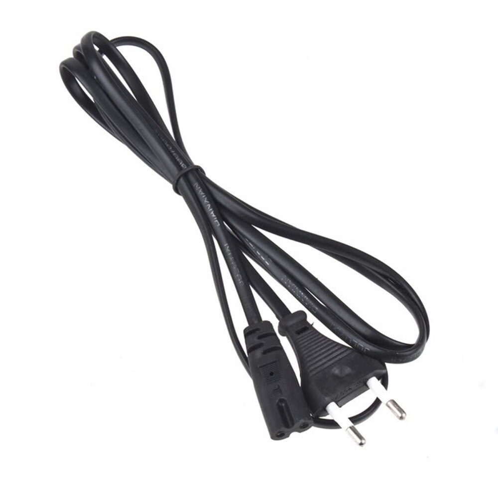 1pc Power Cord Cable EU 2-Prong Laptop AC Adapter Lead 2 Pin Top In Stock