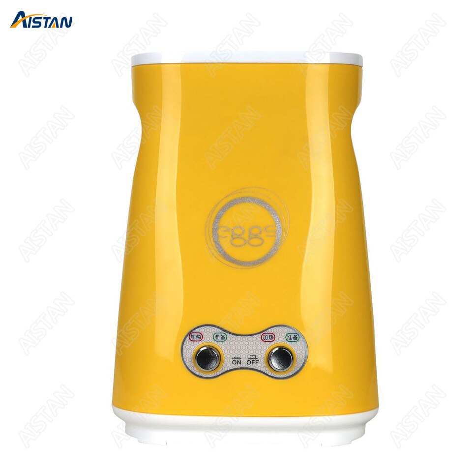 JDQ101/JDQ201 Hands-Free Automatic Electric Vertical Nonstick Easy Quick Egg Cooker Breakfast Egg Sausage Roll Cup Machine: Double Hole Yellow