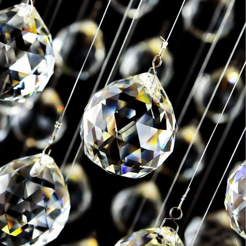 AYHF-10 Pcs Clear Crystal Ball Prism Suncatcher Rainbow Pendants Rainbow Maker Hanging Crystals Prisms for Window Decoration 40m