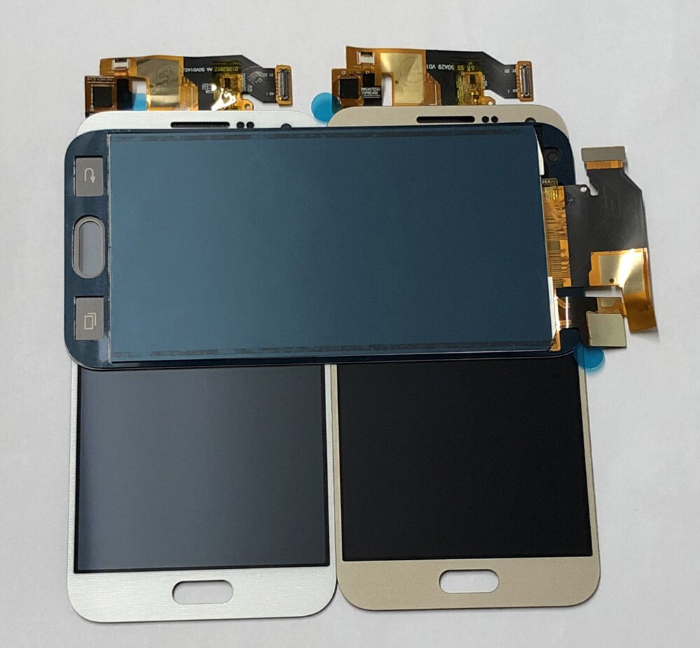 Pour Samsung Galaxy E5 E500 E500F E500H E500M Convertisseur Analogique-Numérique D'écran Tactile D'AFFICHAGE à CRISTAUX LIQUIDES de Capteur de Panneau + Moniteur D'affichage À CRISTAUX LIQUIDES D'assemblage de Modules