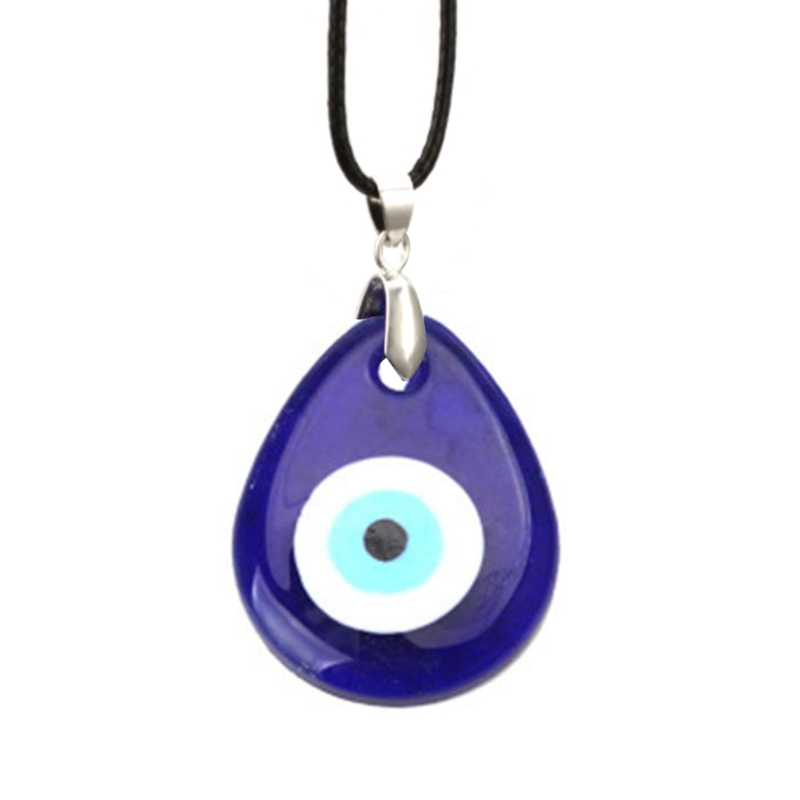 Porte-bonheur turc grec mauvais œil bleu pendentif lampe bleue, verre maison amulette pendentif oeil bijoux accessoires: BLEU CIEL