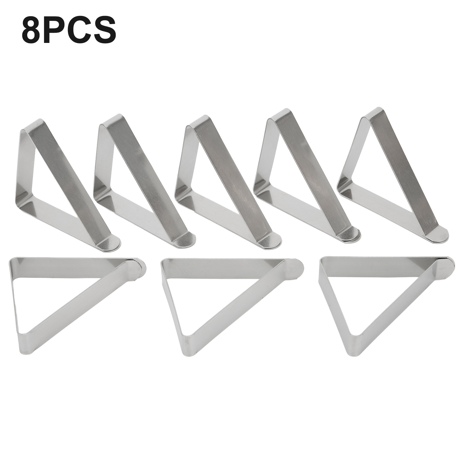 8 Stuks Roestvrijstalen Tafelkleed Klem Anti-Slip Clip Beveiligen Houder Bruiloft Camping Picknick Tafelkleed Cover Fix Clips