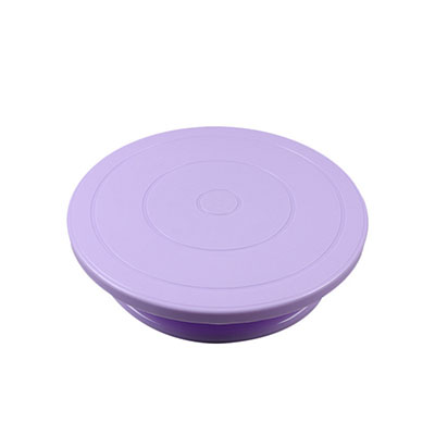 28cm antislip Plastic Taart Draaitafel Roterende Taart Roterende Tafel Ronde Keuken Bakken Tools: Paars