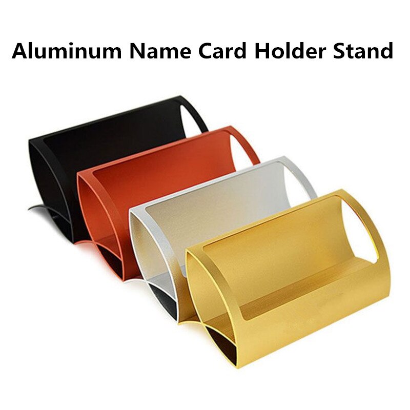 Metalen Id Naam Kaarten Holder Display Stand Bureau Visitekaarthouder Organisator Opbergdoos