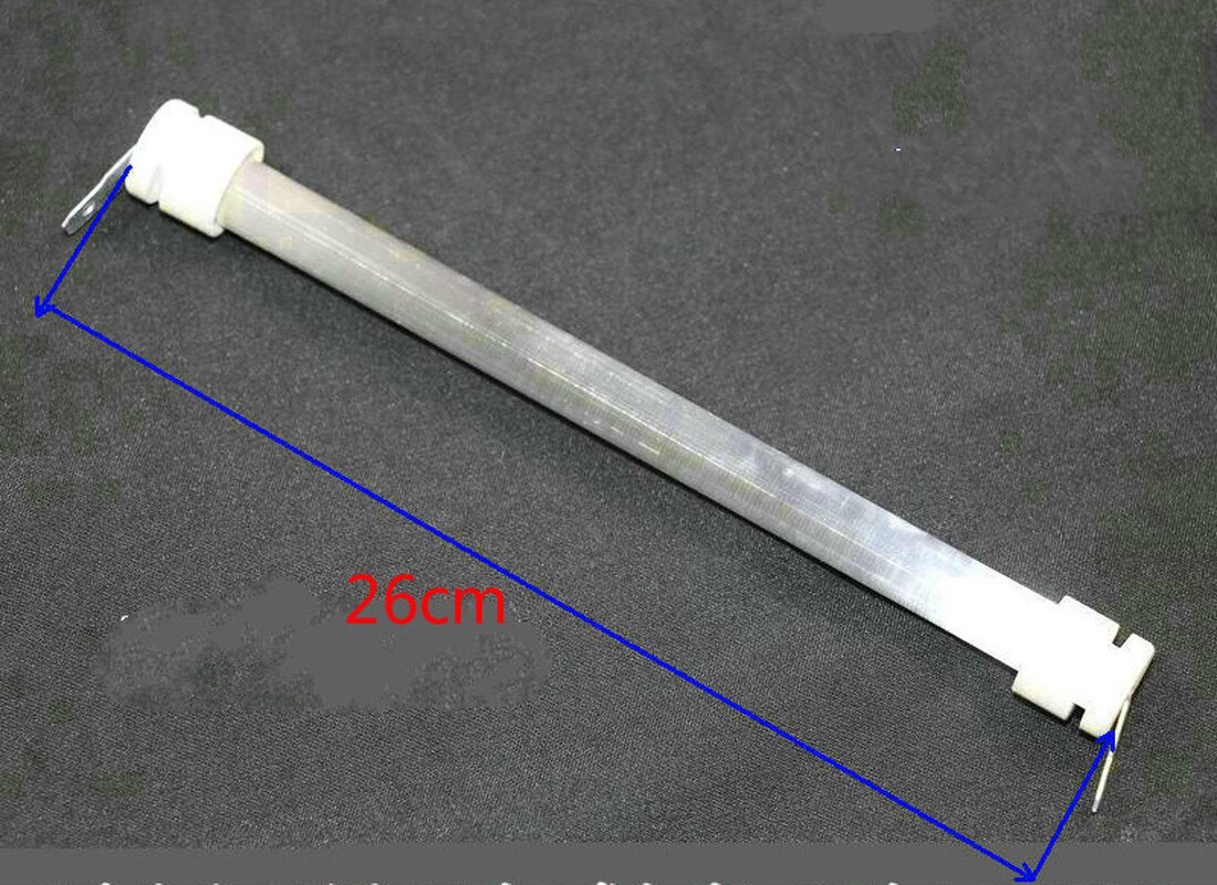 Quartz heating tube quartz tube heating element stove heater accessories electric heating tube 220v 400w: 26cm