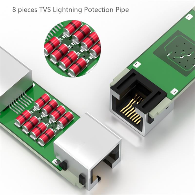 Samzhe ethernet kabel adapter 8 p 8c rj45 lan kabel forlængerstik til internetforbindelse hun til hun