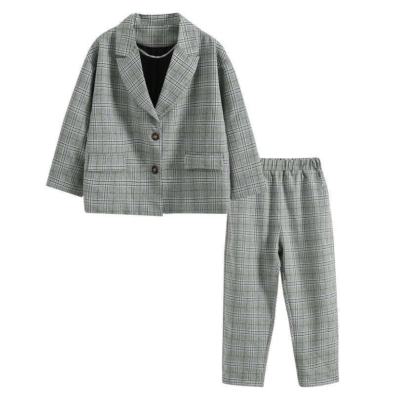 Costume adolescent pour garçon Blazer enfants garçon robe de baptême enfant formel bébé garçon mariage costume Plaid ensemble de vêtements 6 8 9 10 12 ans