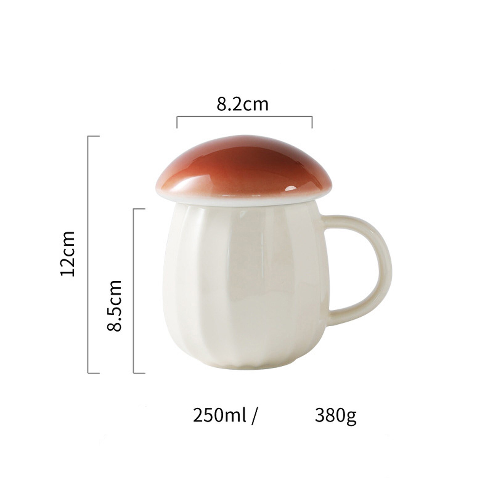 Taza de cerámica con forma de seta para mujer y Mamá, vaso de cerámica con tapa para café, leche y té, resistente al calor, de cumpleaños Ideal y