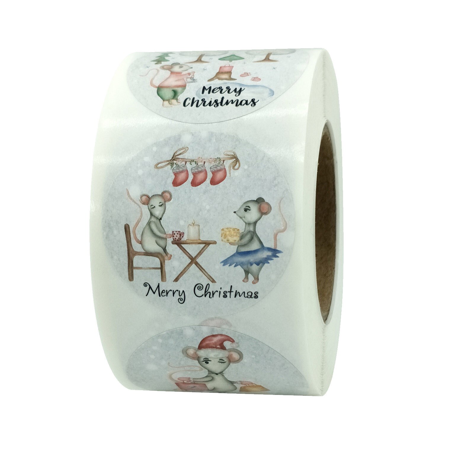 500 Sheets/Roll Roll Pack Sticker Party Wedding Decorating Sticker for Candy Bag Box Packing Bag Adhesive Lable: K