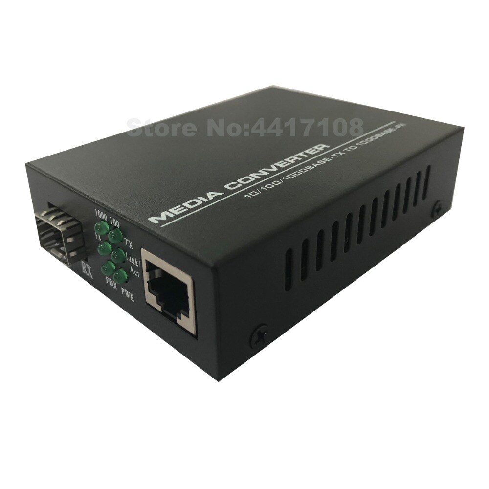 2 stks SFP Fiber om RJ45 converter gigabit SFP GPON/OLT media converter 1000 Mbps media converter transceiver fiber optische schakelaar