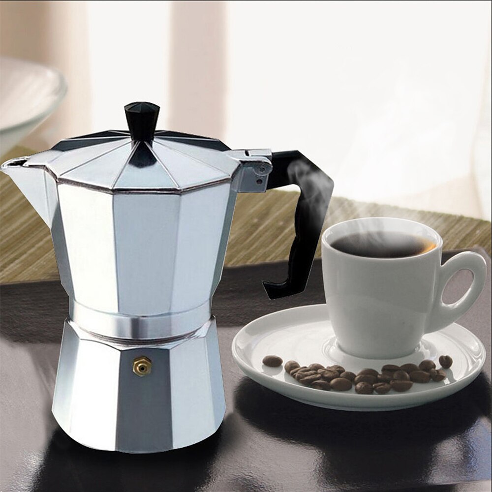 Cafetière percolateur en Aluminium de , pour l'extérieur, le bureau, le Camping, eau de lait, 50/150/300/450/600ML