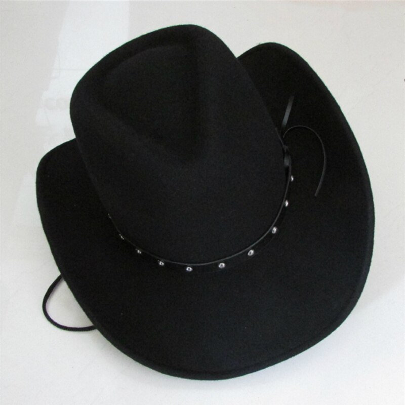 Uld cowboy vestlige hatte til mænd vestlige sombrero de hombre cappello uomo cowgirl land vild vest ko dreng hatte
