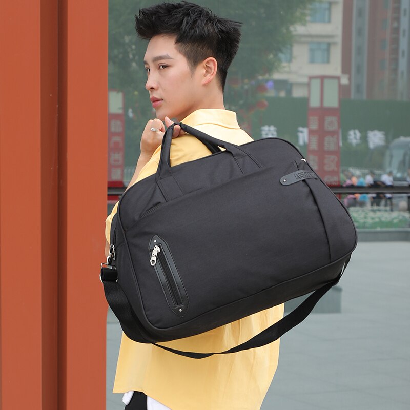 sac de voyage de en toile de couleur unie sac de voyage pour hommes