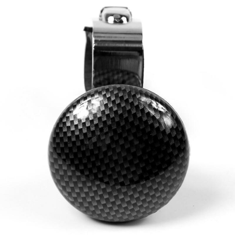 Booster Power Steering Wheel Knob 1x Alloy Collapsible Car Spinner Handle Knob Black 8 X 5.6cm