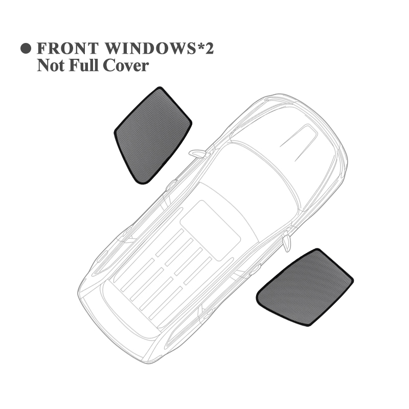 For MINI Countryman F60 Magnetic Car Sunshades Front Rear Windshield Blind Curtain Baby Side Window Sun Shade Visor: army green