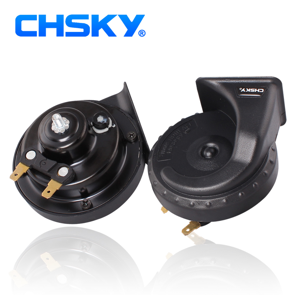 CHSKY Klaxon de voiture à longue durée | Brevet, nouvelle technologie, canal sonore, son fort, 12V 110db, Klaxon haut et bas
