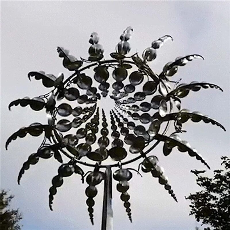 Metalen Windmolen Unieke En Magical Outdoor Wind Spinners Iron Wind Molen Voor Tuin Decoratie Catchers Yard Patio Gazon Decoratie