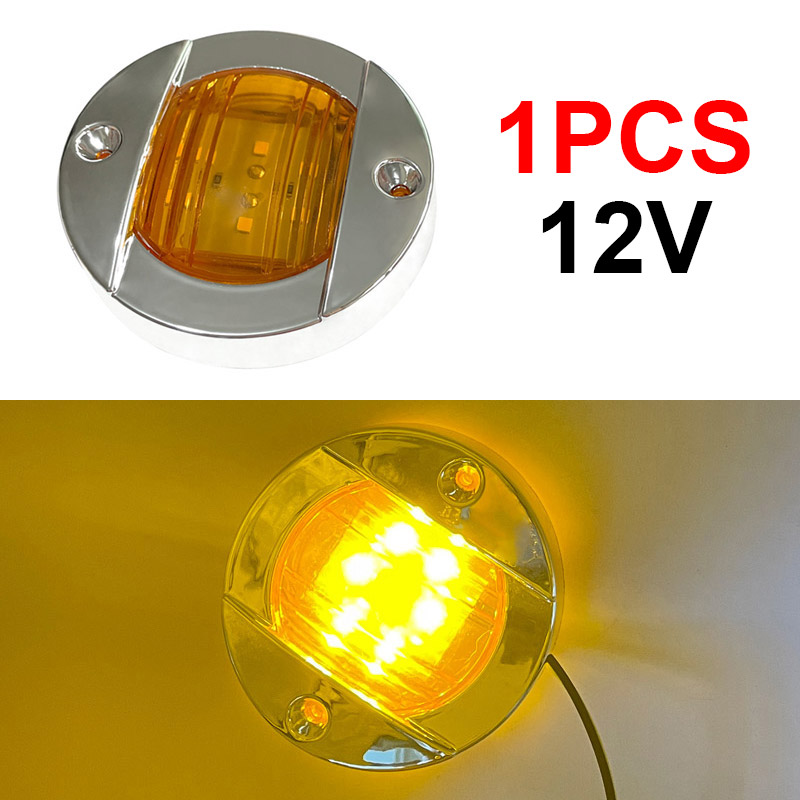 1 kpl  dc12v/24v veneen peräpeilin led-perävaloa pyöreä kylmänvalkoinen led-takavalo jahtilisävaruste sininen/valkoinen/keltainen/vihreä/punainen: Moni