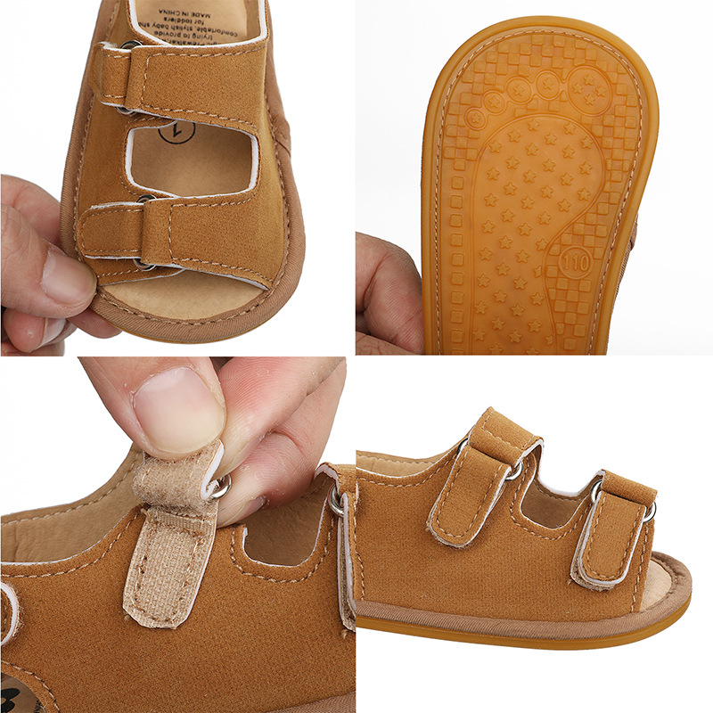 Nowe śliczne buty niemowlę dziewczynki oddychająca miękka sandały antypoślizgowe gumowe sandały na płaskim obcasie pierwsze buty robić chodzenia maluch sandały