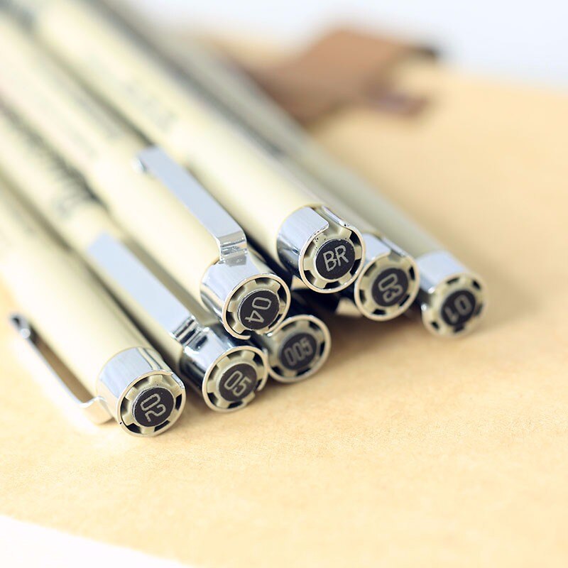 SAKURA Grafik Stift Nadel Punkt Manga Zeichnung Skizze Wasser-beweis Umriss Scannen Linie Stift Japan
