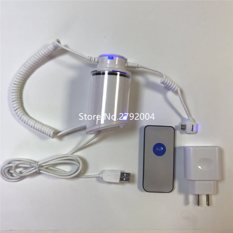 cell phone security anti-theft display stand with alarm and charging function for mobile phone retail store exhibition