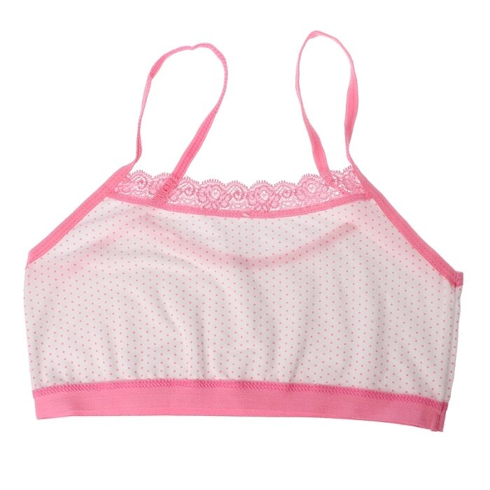 Young Girls Thin Training Lace Bra Soft Breathable Cotton Bra Teenage Underwear Children Bra For Kids Teens Puberty: 3