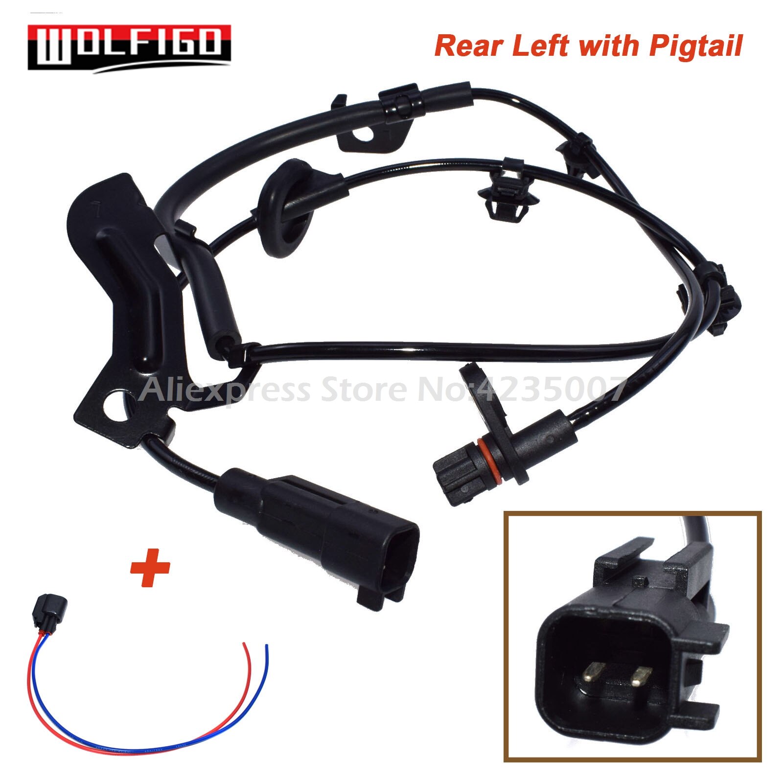 Wolfigo Voor Achter Links Rechts Abs Speed Sensor W/Of W/O Pigtail Voor Mitsubishi Lancer Asx ALS1784,ALS1785,AS1818,ALS2372