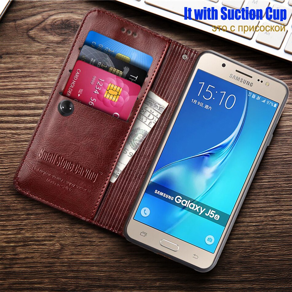 Telefoon Geval Voor Samsung Galaxy J5 J510F Siliconen Flip Leather Protector Cover Cases Voor Samsung J5 J510 Bumper