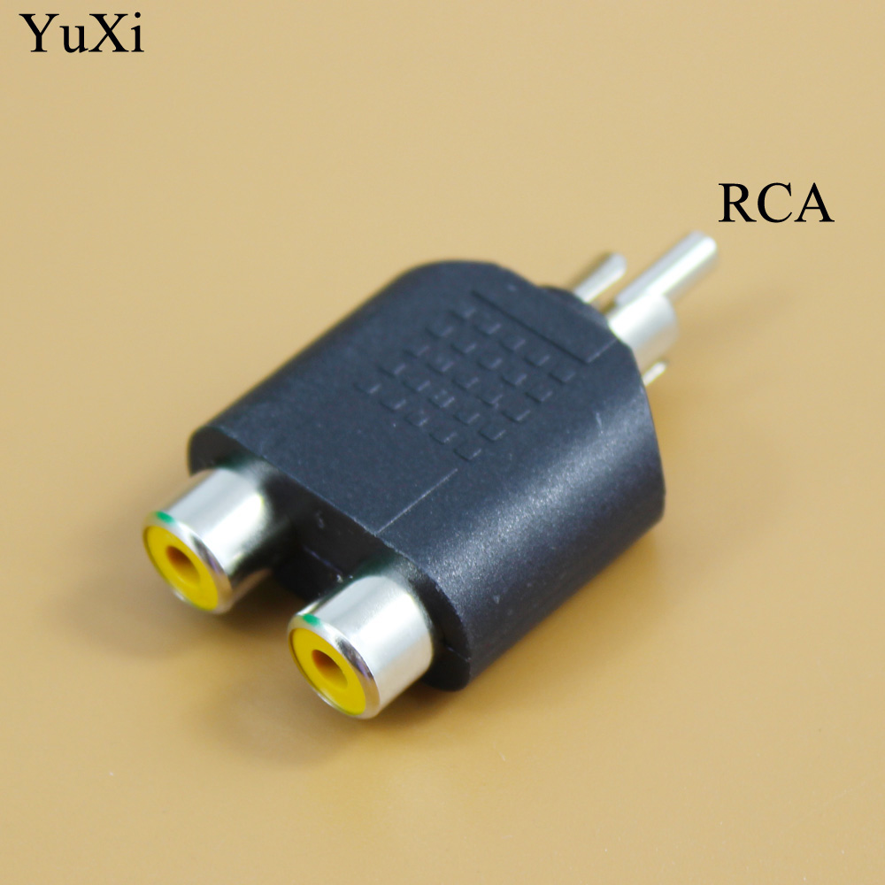 3.5mm/6.35 honkontakter  to 2 rca-hankontakter f/m eller m/f-hankontakter  to 2 dubbel rca-honkontakter av-stereoljudadapter y-kontakt splitterkontakt
