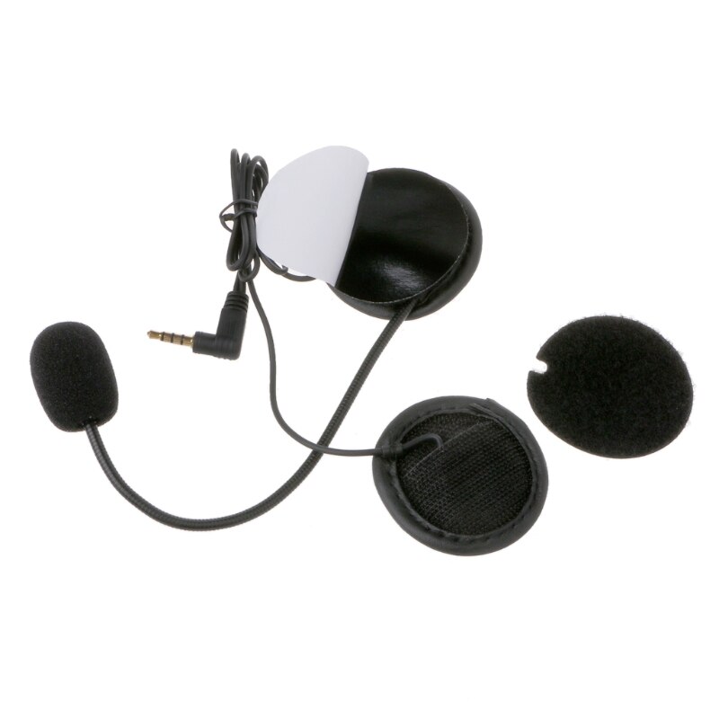 Motorcykel hörlurar högtalare intercom tillbehör 3.5mm jack plug & clip för  v4 v6 e7ca