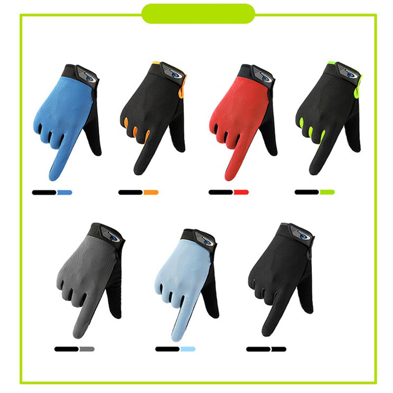Guanti unisex ciclismo squadra bicicletta guanti estivi dito pieno antiscivolo equitazione guanti Mtb specializzati uomo